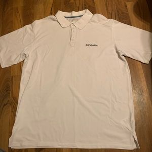 Men’s Large White Columbia Polo